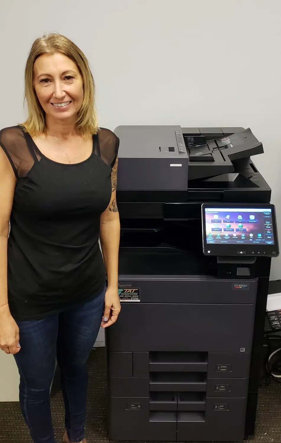 South Florida business customer with an installed multifunction copier